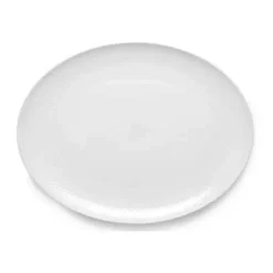 Lyngby Porcelæn Rhombe Serveringsfad B 42 x L 32 cm - Porcelæn - Hvid