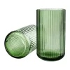 Lyngby Porcelæn Vase H 25 cm - Mundblæst glas - Copenhagen green