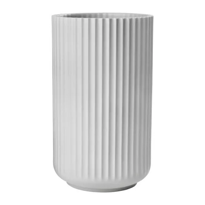 Lyngby Porcelæn Vase H 25 cm - Porcelæn - Grå