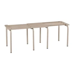 Mandalay Ivy Bænk H 42 x L 81-103 cm - Rustfrit stål - Taupe