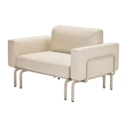 Mandalay Ivy Loungestol B 74 x L 119-186 cm - Rustfrit stål - Taupe