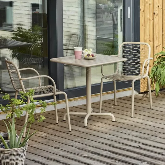 Mandalay Ivy Wire Cafésæt - 3 dele Rustfrit stål - Taupe