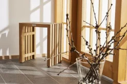 Mandalay Langelinie Skammel uden hylde H 44,5 x B 39 x L 28 cm - Teaktræ