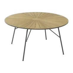 Mandalay Marguerit Havebord Ø 140 cm - Aluminium/teaktræ - Antracit