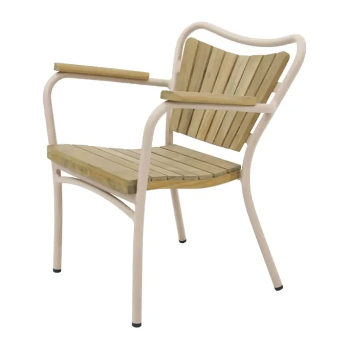 Mandalay Marguerit Kids Havestol H 47 x B 41 x L 27 cm - Teak - Taupe