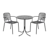 Mandalay Pure & Ivy Wire Cafésæt - 3 dele Aluminium/rustfrit stål/kompaktlaminat - Antracit