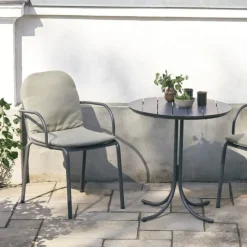Mandalay Pure & Ivy Wire Cafésæt - 3 dele Aluminium/rustfrit stål/kompaktlaminat - Antracit