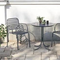 Mandalay Pure & Ivy Wire Cafésæt - 3 dele Aluminium/rustfrit stål/kompaktlaminat - Antracit