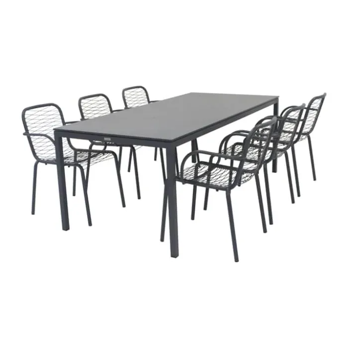 Mandalay Pure & Ivy Wire Havesæt - 7 dele Aluminium/rustfrit stål/sunloom - Antracit