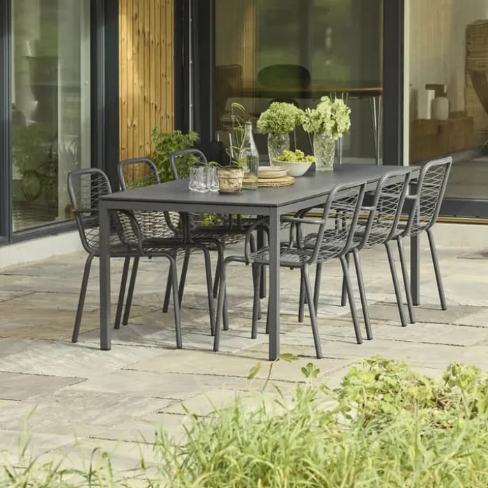 Mandalay Pure & Ivy Wire Havesæt - 7 dele Aluminium/rustfrit stål/sunloom - Antracit