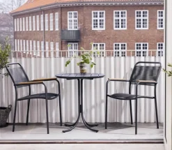 Mandalay Pure & Verona Cafésæt - 3 dele Ø 67 x H 72 cm - Aluminium/rustfrit stål/laminat