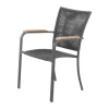 Mandalay Ravello Havestol H 88/40 x B 57,5 x D 45 cm - Aluminium/SunLoom/teaktræ - Antracit
