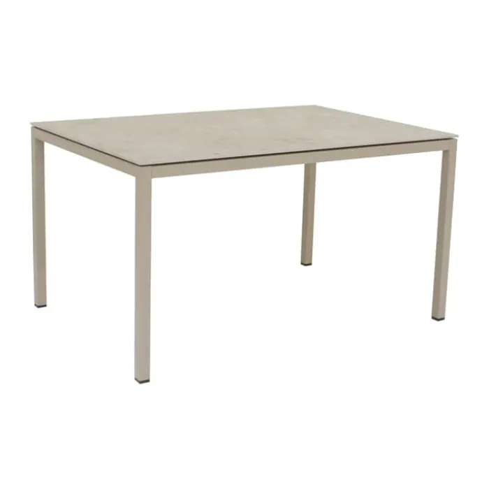 Mandalay Terra Havebord H 72 x B 90 x L 132 cm - Keramik/aluminum - Taupe