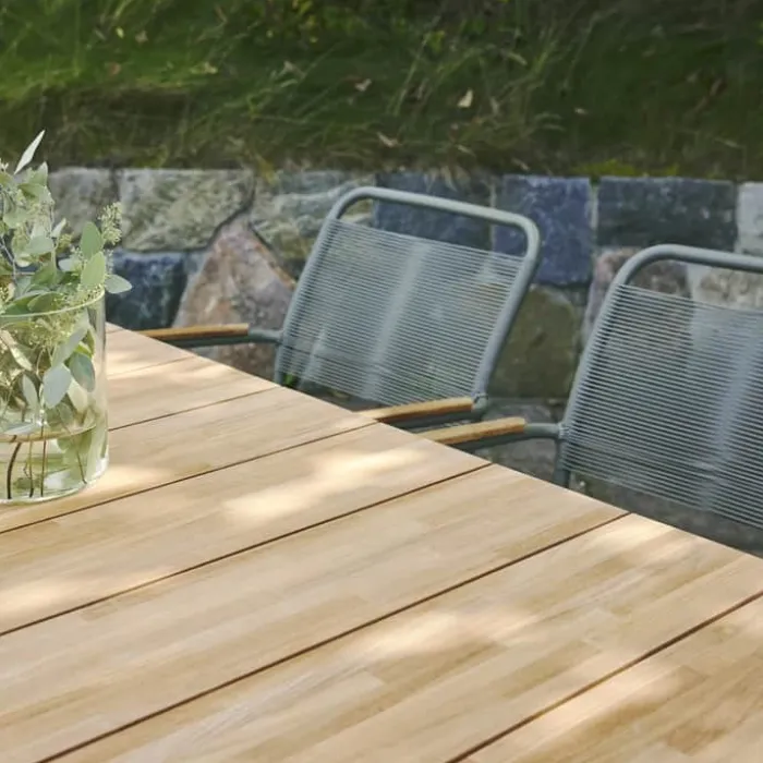 Mandalay Toscana Bord H 73 x B90 x L 132 cm - Teaktræ - Olivengrøn