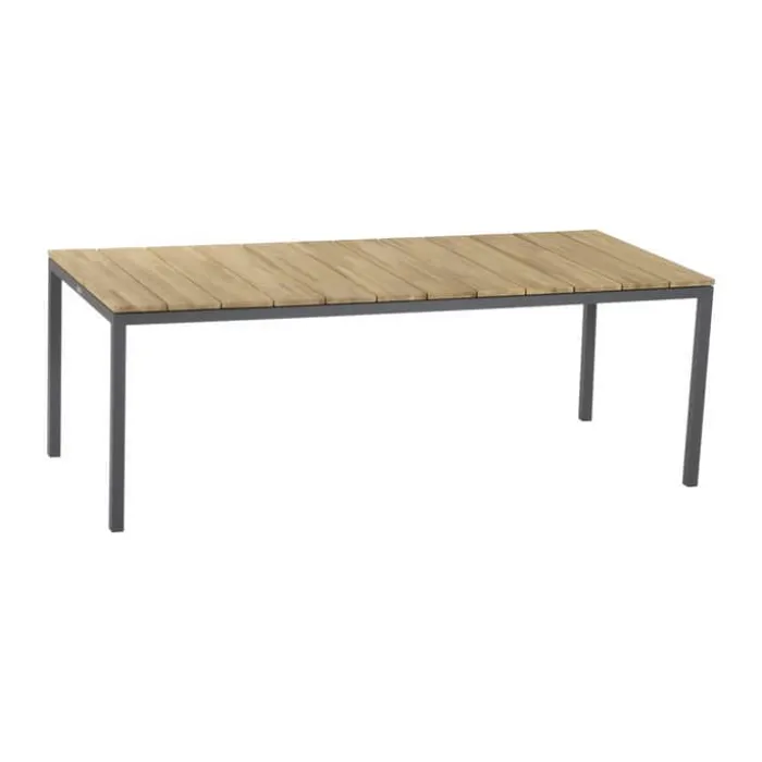 Mandalay Toscana & Siena Havemøbelsæt - 7 dele Teaktræ/aluminium/SunLoom - Antracit