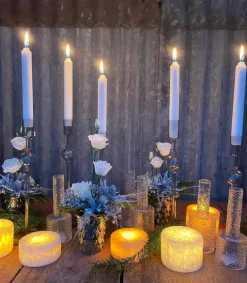 Marble Bordlampe Ø 8 x H 4 cm - Marmor - Natur