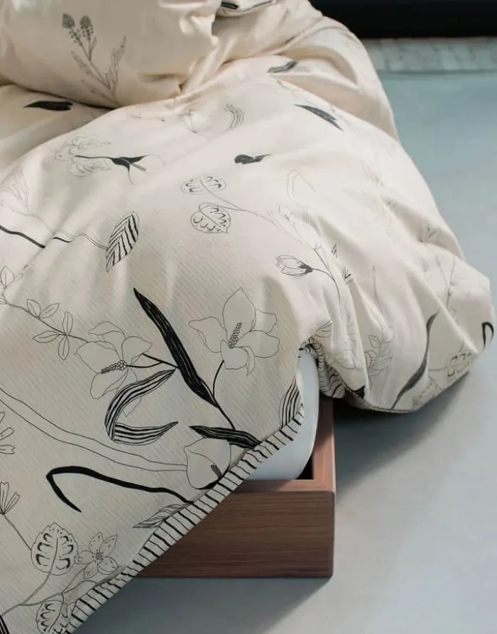Marc O'Polo Asele Sengetøj B 140 x L 220 cm - Bomuldssatin - Natural White