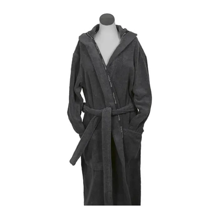 Marc O'Polo Classic Badekåbe M - Bomuldsfrotte - Anthracite