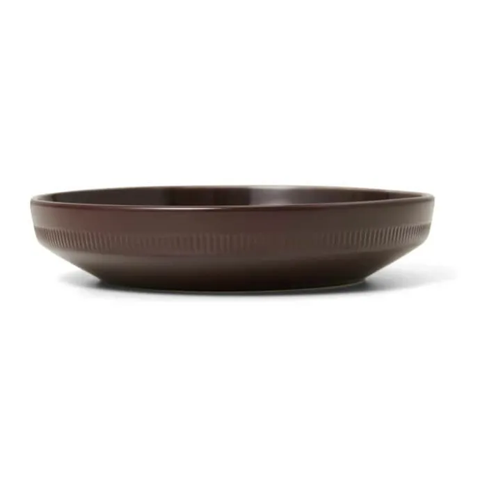 Marc O'Polo Moments Dyb Tallerken Ø 21,5 cm - Porcelæn - Earth brown