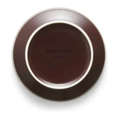 Marc O'Polo Moments Dyb Tallerken Ø 21,5 cm - Porcelæn - Earth brown