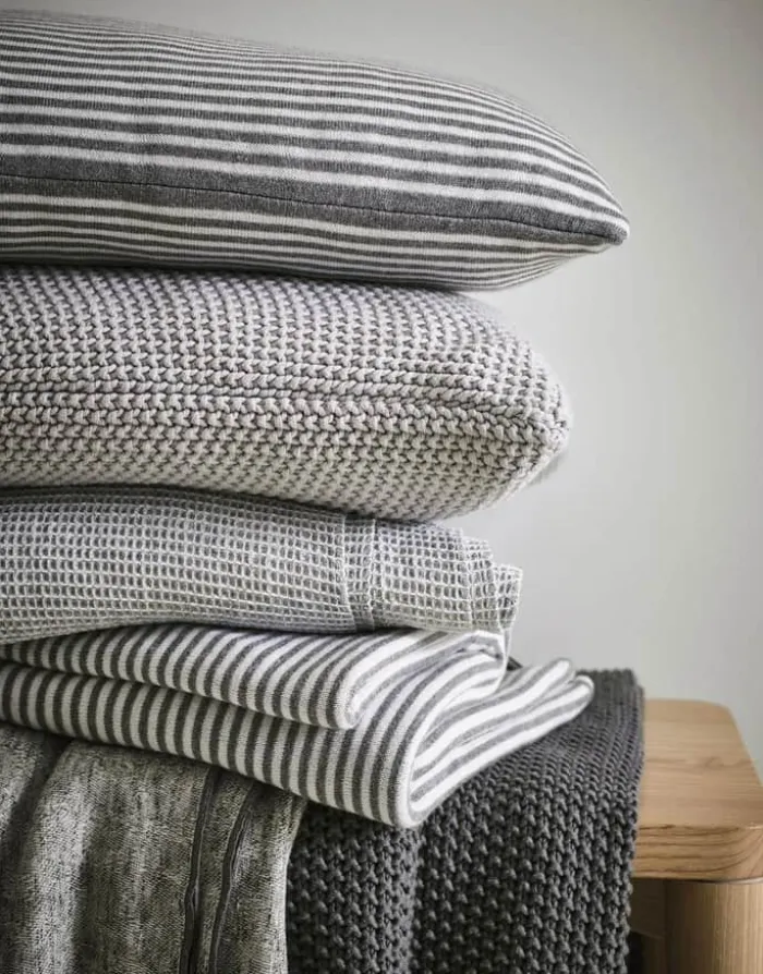 Marc O'Polo Nordic Knite Pude B 30 x L 60 cm - Bomuld - Silver
