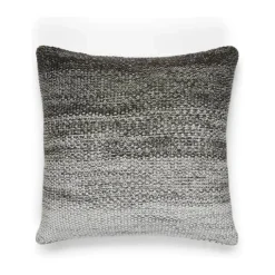 Marc O'Polo Nordic Knit Melange Pyntepude B 50 x L 50 cm - Økologisk bomuld - Grå