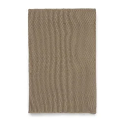 Marc O'Polo Nordic Knit Plaid B 130 x L 170 cm - Økologisk bomuld - Brun