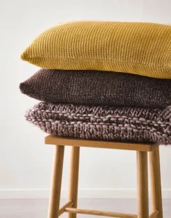 Marc O'Polo Rivar Pude B 50 x L 50 cm - Bomuld - Aubergine