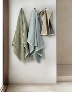 Marc O'Polo Timeless melange Håndklæde B 30 x L 50 cm - Bomuld - Grøn