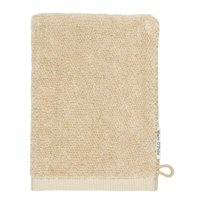 Marc O'Polo Timeless Melange Vaskeklud B 16 x L 22 cm - Økologisk bomuld - Sand