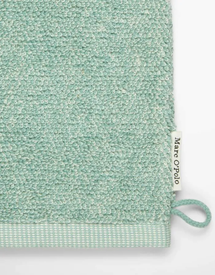 Marc O'Polo Timeless Melange Vaskeklud B 16 x L 22 cm - Økologisk bomuld - Lyseblå