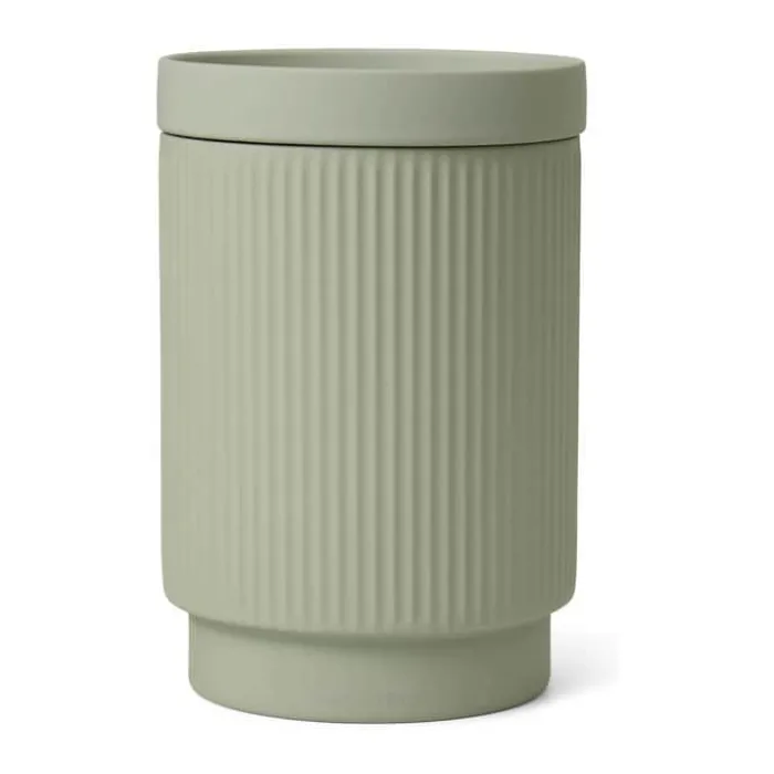 Marc O'Polo Wave Beholder Ø 12 cm - Keramik - Light green
