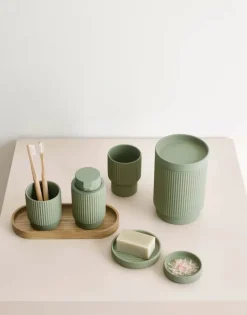 Marc O'Polo Wave Sæbepumpe Ø 7,5 cm - Keramik - Light green