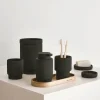 Marc O'Polo Wave Tandbørstekrus Ø 8 x H 10,6 cm Keramik - Anthracite