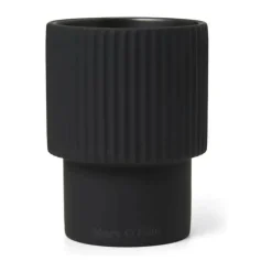 Marc O'Polo Wave Tandbørstekrus Ø 8 x H 10,6 cm Keramik - Anthracite