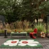 Marimekko by Brink & Campman Unikko Udendørsgulvtæppe B 200 x L 280 cm - Genanvendt PET - Grøn