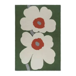 Marimekko by Brink & Campman Unikko Udendørsgulvtæppe B 200 x L 280 cm - Genanvendt PET - Grøn