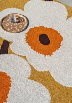 Marimekko by Brink & Campman Unikko Udendørsgulvtæppe B 160 x L 230 cm - Genanvendt PET - Honey