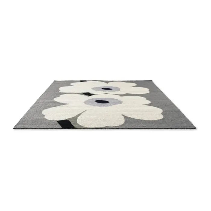 Marimekko by Brink & Campman Unikko Udendørsgulvtæppe B 200 x L 280 cm - Genanvendt PET - Grå