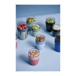 Mepal Elipse Frokostbæger 300+120 ml - PP-Plastik/PCTG - Vivid Blue