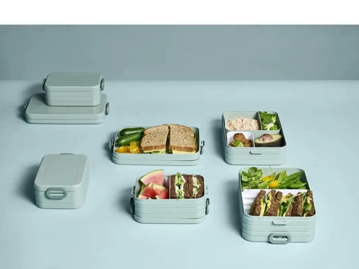 Mepal TAB Bento Madkasse H 6,5 x B 17,3 x L 26 cm - Tpe/Pp-Plastik/Abs-Plastik - Nordic Sage