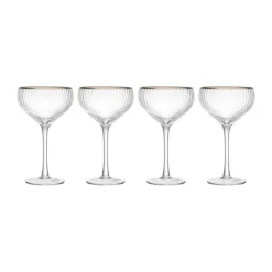 Mikasa Sorrento Coupeglas - 4 stk. 35 cl - Krystalglas - Klar