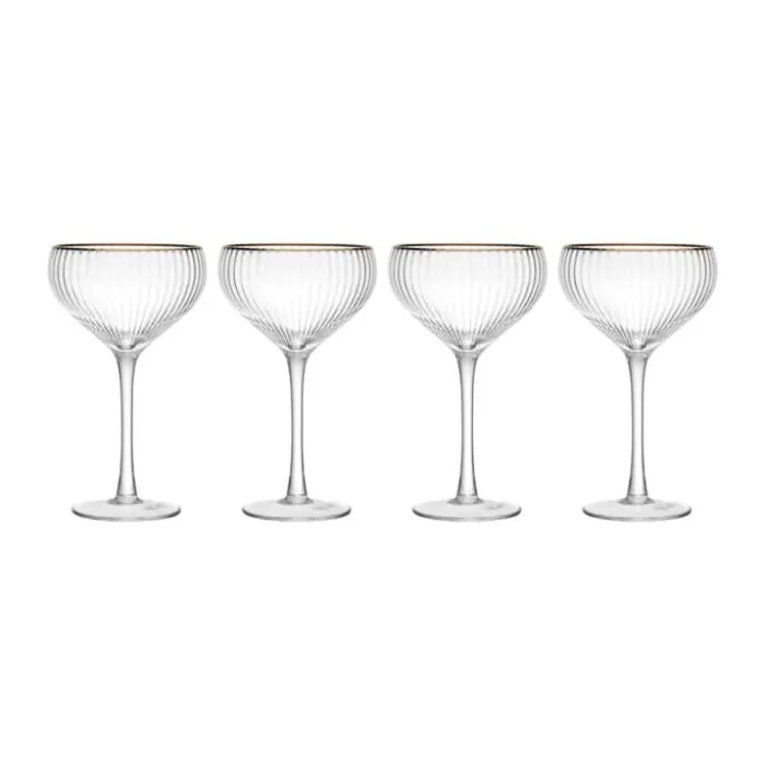 Mikasa Sorrento Coupeglas - 4 stk. 35 cl - Krystalglas - Klar