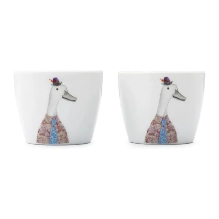 Mikasa Tipperleyhill Æggebæger - 2 stk. Ø 4 x H 5 cm - Porcelæn - Hvid