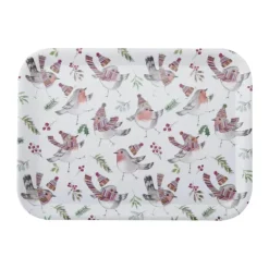 Mikasa TipperleyHill Serveringsbakke B 32 x L 43,5 cm - Melamin - Hvid/lyserød