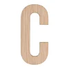 Minifabrikken Bogstav - C H 10 x B 5,5 x D 0,5 cm - Lys eg