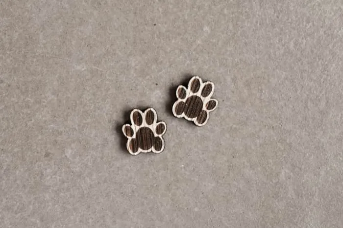 Minifabrikken Dekoration - Carla Kattepoter H 3,5 x B 3,5 x D 0,5 cm - Lys eg