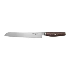 MIYABI Herman Brødkniv L 23 cm - Damaskusstål/pakkatræ