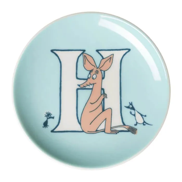 Moomin Arabia ABC Tallerken - H Ø 10,5 cm - Vitroporcelæn - Multifarvet