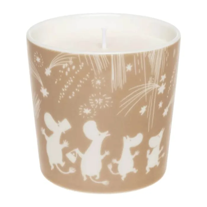 Moomin Arabia Festlige Øjeblikke Mumi-lys H 8 cm - Stearin - Beige